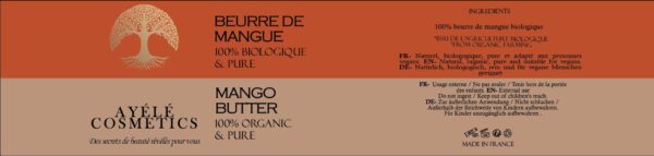 BEURRE DE MANGUE 100% BIOLOGIQUE PUR ET VEGAN - 100 ml – Image 2